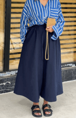شلوار دامنی لینن کجراه کد 256 - Image 2