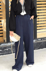 شلوار لینن واید لگ کد 260 - Image 2