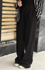 شلوار لینن واید لگ کد 260 - Image 4