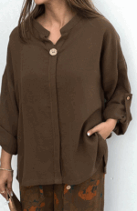 شومیز جلو بسته تک دکمه کد 271 - Image 2