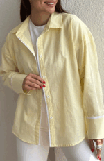 شومیز لینن نوار سفید کد 274 - Image 7