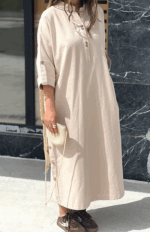 کفتان لینن بغل دکمه کد 262 - Image 4