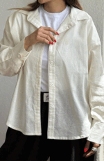 شومیز لینن نوار سفید کد 274 - Image 4