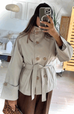 ترنچ کت رستا کد 04306