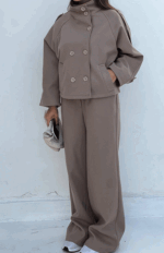 ست جکت و شلوار طرح برشکا کد 04319 - Image 5