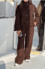 ست جکت و شلوار طرح برشکا کد 04319